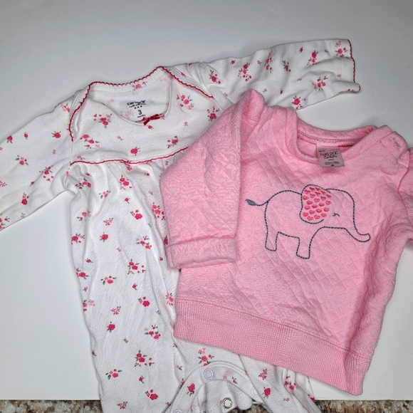 ONE PIECE AND SWEATSHIRT 3 MONTHS - Picture 1 of 7